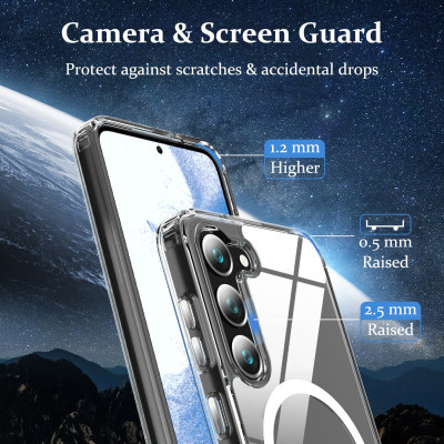 Ốp lưng trong suốt viền màu cho Samsung Galaxy S23 Plus / Galaxy S23+ hiệu Likgus Simple But Unique (chống sốc, bảo vệ máy toàn diện) -  Hàng nhập khẩu