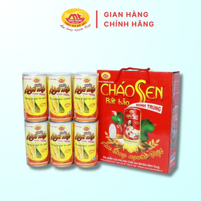Cháo ngô nếp Minh Trung 365g - Cháo Ngô Nếp 6 (combo 6 lon)