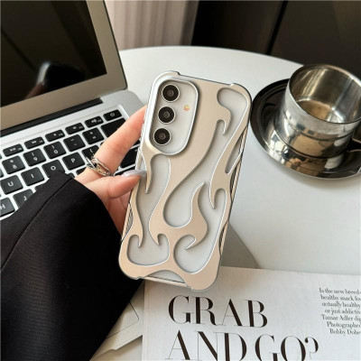 Ốp Lưng Dẻo Cho Samsung Galaxy S25 Ultra / S24 Ultra / S23 Ultra Họa Tiết Lửa - BUM STORE GALAXY CASE