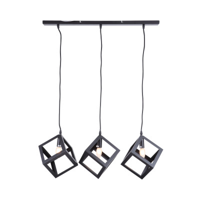 Combo 3 đèn thả trần trang trí TRIOZA chao đèn khối vuông và dây treo bằng kim loại | Index Living Mall - Phân phối độc quyền tại Việt Nam