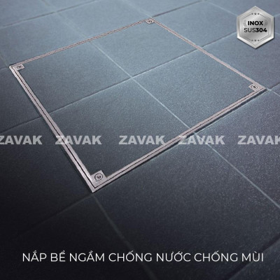 Nắp bể ngầm Zavak MHE 450x450