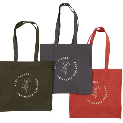 Túi | JYSK Nils | cotton | xám đậm/xanh/đỏ | R40xD20xC38cm
