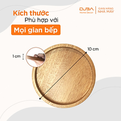Đế lót ly, lót nồi bằng gỗ màu tự nhiên chuẩn xuất khẩu Châu Âu - DUBA