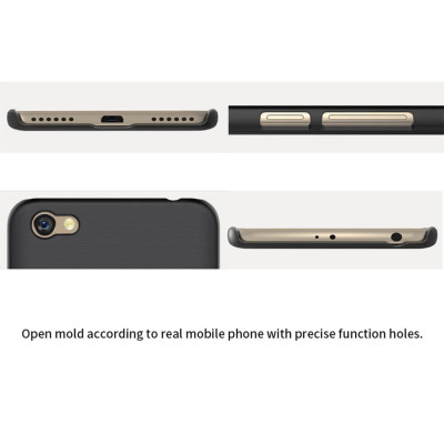 Ốp Lưng Sần chống sốc cho Xiaomi Redmi Note 5A hiệu Nillkin Super Frosted Shield (Đính kèm giá đỡ hoặc miếng dán từ tính) - Hàng Chính Hãng