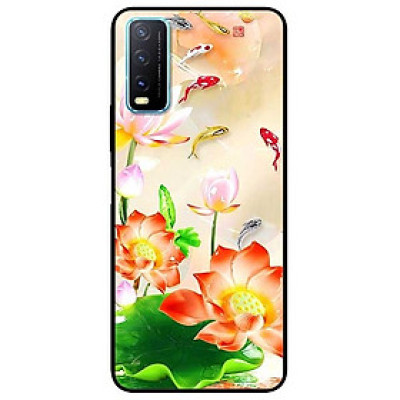 Ốp lưng dành cho Vivo Y20 - Y20s - Y12s mẫu Sen Đỏ Và Koi