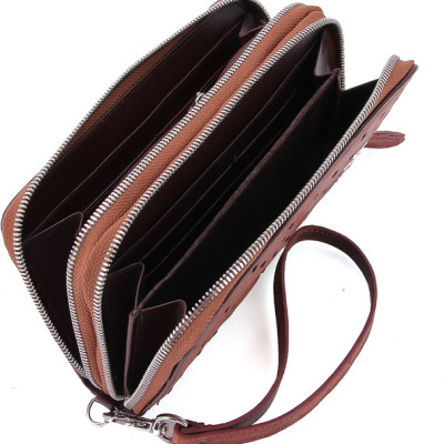 Ví nữ da đà điểu 2 khóa Huy Hoàng nhiều màu HT3440-41-42-43