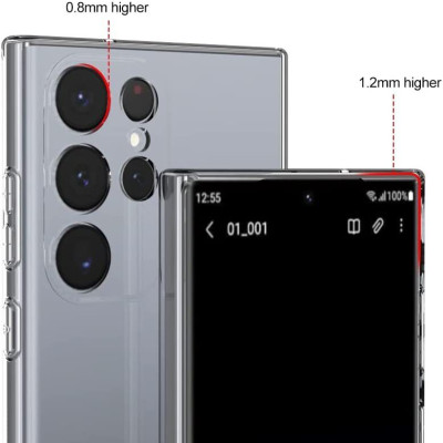 ốp lưng silicon cho Samsung Galaxy S23 Ultra / S23 Plus / S23 5G hiệu HOTCASE Ultra thin - siêu mỏng 0.6mm, thiết kế trong suốt, chống trầy xước - Hàng nhập khẩu