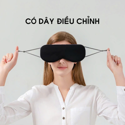 Bịt Che Mắt Ngủ Văn Phòng, Trên Xe Ô tô, Máy Bay, Thoáng Khí, Mềm Mại Cho Giấc Ngủ Ngon, Mặt Nạ Ngủ. Du Lịch Dã Ngoại Phượt Thiền - Giao Màu Ngẫu Nhiên