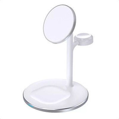 Đế sạc Choetech T585-F không dây 3 in 1 dành cho I-PHONE, AIR-PODS, AP-PLE WATCH (hàng chính hãng)