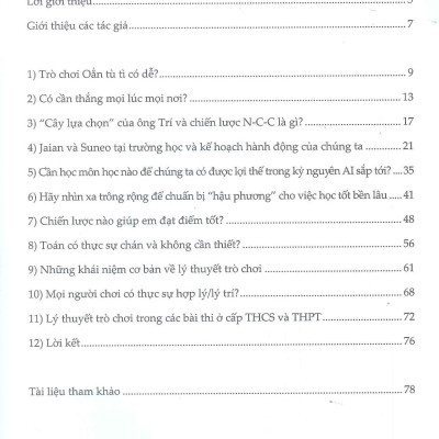 Sách - Trò Chơi Tư Duy Ứng Dụng Cho Thiếu Niên- Đỗ Thanh Sơn, Vũ Đức Nghĩa, Bùi Thị Thúy Hà
