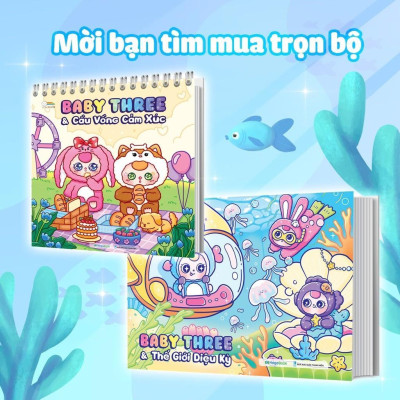 Sách Tô Màu Baby Three & Thế Giới Diệu Kỳ - Megabook