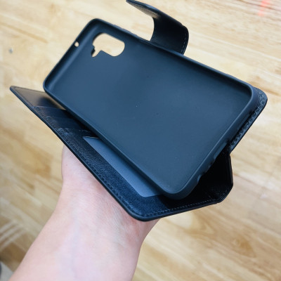 Bao da dạng ví  cho SamSung Galaxy A14 5G hiệu Hanman có quai cài, ngăn để thẻ và tiền - Hàng chính hãng