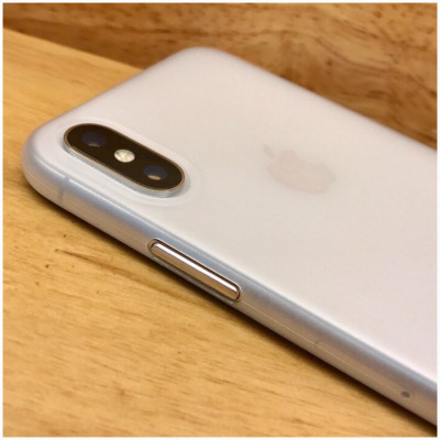 Ốp Lưng Dành Cho iPhone X hiệu Memumi siêu mỏng 0.3 mm (trắng) - Hàng Nhập Khẩu