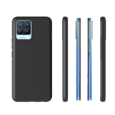 Ốp lưng silicon dẻo màu đen cho Realme 8/ 8 Pro - Hàng nhập khẩu