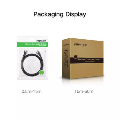 Ugreen UG20165NW102TK 15M màu Đen Cáp mạng LAN CAT6 UTP - HÀNG CHÍNH HÃNG