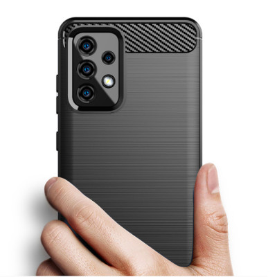 Ốp lưng chống sốc Vân Sợi Carbon cho Samsung Galaxy A72 - Hàng nhập khẩu