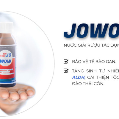 Nước giải rượu, mát gan JOWOW (Hộp 6 chai x 100ml)