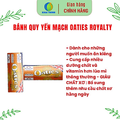 Bánh Quy Yến Mạch Oaties Royalty Ăn Kiêng Healthy Cho Người Giảm Cân - 300g