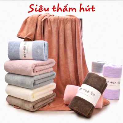 Khăn tắm lông cừu Hàn Quốc siêu mềm mịn , chống thấm tốt , dày mềm mịn , loại vải cao cấp , nhẹ nhàng và êm ái khi sử dụng
