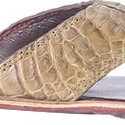 Dép Nam Da Cá Sấu Huy Hoàng HT7223 - Rêu