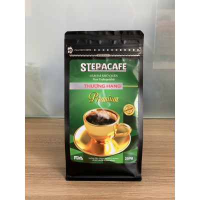 STEPPACAFE-Cà Phê Rang Xay PREMIUM 70% Arabica + 30% Culi (Túi 250g)
