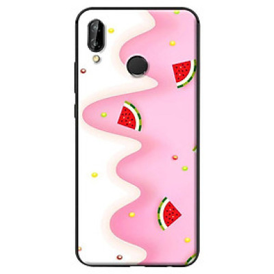 Ốp in cho Huawei Nova 3E Họa Tiết Dưa Hấu Hồng - Hàng chính hãng
