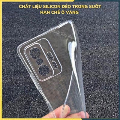 Ốp lưng trong suốt silicon GOR dành cho Xiaomi Mi 11T/11T pro bảo vệ camera dẻo siêu mỏng - Hàng nhập khẩu