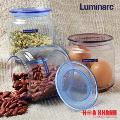 Hũ Thủy Tinh Luminarc Rondo Blue 750ML - J1849