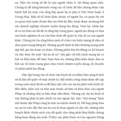 Lao Động Di Cư Trong Lịch Sử Việt Nam Thời Pháp Thuộc