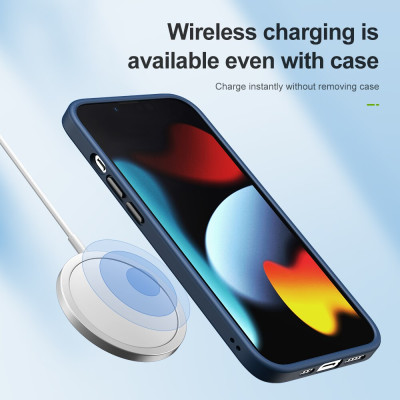 Ốp lưng chống sốc viền cao su cho iPhone 13 (6.1 inch) thiết kế mặt lưng trong suốt Hiệu Rock hybrid Protective Case (độ đàn hồi cao, bảo vệ toàn diện, tản nhiệt tốt) - hàng nhập khẩu