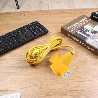 Cuộn Dây Điện Nối Dài Kèm Ổ Điện 6 Lỗ Cắm Dây Dài 5M Công Suất 2500W