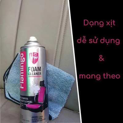 Bình Xịt Vệ Sinh Ghế Da Ô Tô - Đồ Da Flamingo 650ml