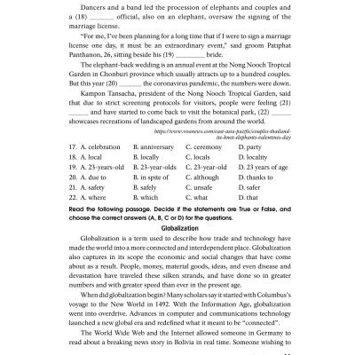 40 Đề Tiếng Anh Thi Vào Lớp 10