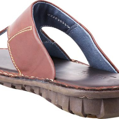 Dép Nam Quai Ngang Huy Hoàng HT7136 - Nâu