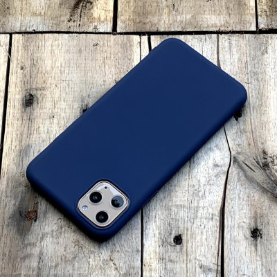 Ốp lưng dẻo mỏng màu xanh dương dành cho iPhone  11 Pro Max - Hàng chính hãng