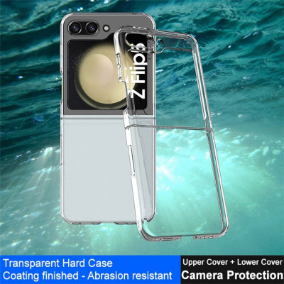 Ốp lưng trong suốt chống sốc cho Samsung Galaxy Z Flip 5 / ZFLip 5 5G hiệu Likgus Crystal - Bảo vệ toàn diện, chống sốc chống va đập, đệm khí 4 góc - Hàng nhập khẩu