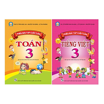 Sách Combo Phiếu bài tập cuối tuần Toán + Tiếng Việt 3 - Kết Nối