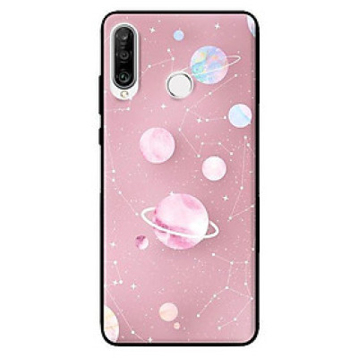 Ốp in cho Huawei P30 Lite Họa Tiết Nền Hồng - Hàng chính hãng