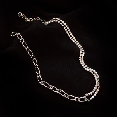 Dây chuyền nữ cá tính mix đá zircon xương đòn phong cách Hàn Quốc