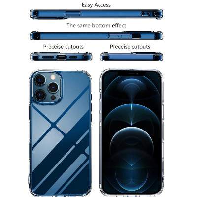 Ốp lưng dẻo silicon trong suốt cho iPhone 12 / iPhone 12 Pro (6.1 inch) hiệu Ultra Thin (siêu mỏng 0.6mm, chống trầy, chống bụi) - Hàng nhập khẩu
