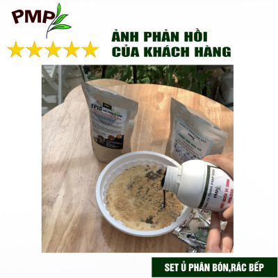 Combo Chế phẩm vi sinh Epic & Mật Rỉ Đường PMP Bộ Ủ Phân Đậu Nành, Trứng, Chuối, Cá, Rác Thải Hữu Cơ