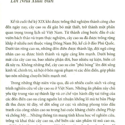 Cây Cao Su Ở Việt Nam Dưới Góc Nhìn Lịch Sử - Sinh Thái (1897-1975)