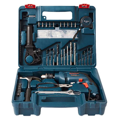 Máy khoan động lực Bosch GSB 600 set 100 món 600W, bảo hành 12 tháng
