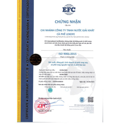 Cà phê rang xay Đặc Biệt Lekofe 80% Robusta 20% Arabica Đắng đậm chua nhẹ Túi 250g