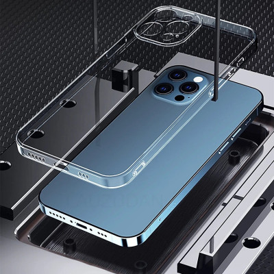 Ôp lưng trong cho iPhone 15 Pro Max 15 Pro 15 Plus iP 15 siêu mỏng 0.3mm bảo vệ camera hiệu Memumi Camshield - Thiết kế mặt lưng PC chống ố vàng, trang bị màng camera - Hàng nhập khẩu