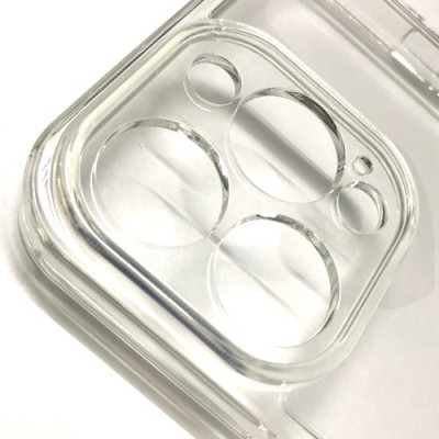 Ốp lưng cho iPhone 14 Pro Max hiệu Likgus Glass Polycarbonate Protect chống sốc trong suốt (Không ố màu) - Hàng nhập khẩu
