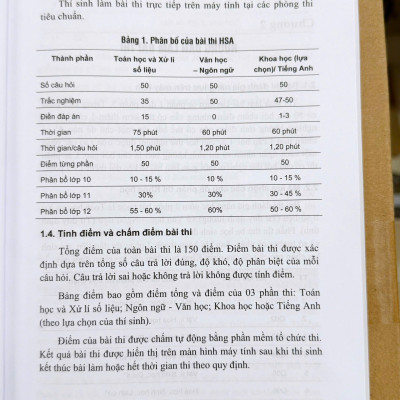 Sách - Hướng Dẫn Thi Đánh Giá Năng Lực Của Đại Học Quốc Gia Hà Nội năm 2025 (Highschool Student Assessment - HSA)