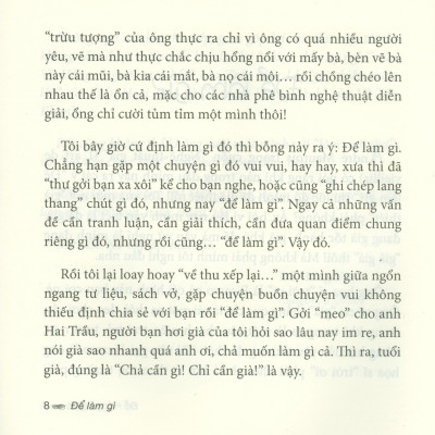 Để Làm Gì - Tạp Bút