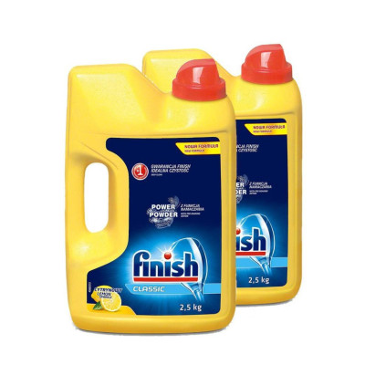 Combo 2 can Bột rửa chén bát Finish 1kg (1kgx2)