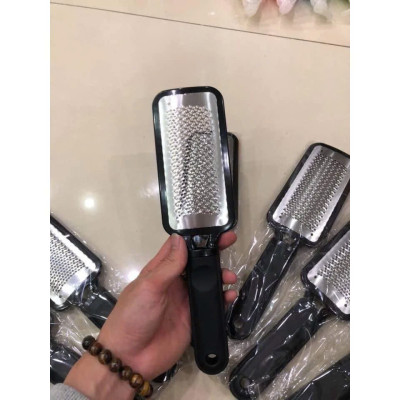 Dụng Cụ Mài Chà Gót Chân Tẩy Da Chết Inox vân xịn sò Cây Chà Gót Inox TẶNG KEM
